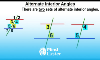 Geometry Ch 4 Lines and Angles 6 of 37 Alternate Interior Angles