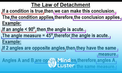 Geometry Ch 4 Lines and Angles 10 of 37 Laws of Detachment