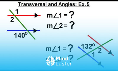 Geometry Ch 4 Lines and Angles 19 of 37 Transversals and Angles Ex 5