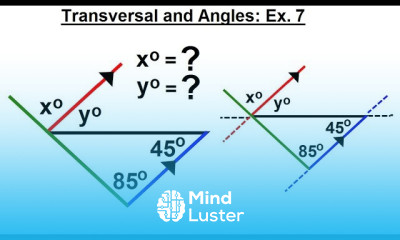 Geometry Ch 4 Lines and Angles 21 of 37 Transversals and Angles Ex 7