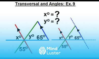 Geometry Ch 4 Lines and Angles 23 of 37 Transversals and Angles Ex 9