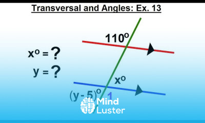 Geometry Ch 4 Lines and Angles 27 of 37 Transversals and Angles Ex 13