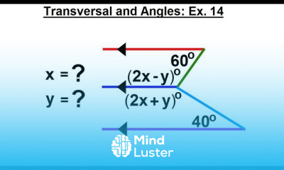 Geometry Ch 4 Lines and Angles 28 of 37 Transversals and Angles Ex 14