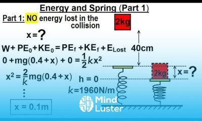 Physics Test Your Knowledge Energy 8 of 30 Energy and Spring Part 1