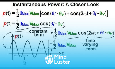 Electrical Engineering Ch 12 AC Power 2 of 38 Instantaneous Power A Closer Look