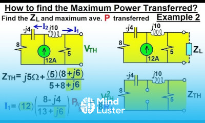 Electrical Engineering Ch 12 AC Power 20 of 58 How to Find Max Power Transferred Example 2
