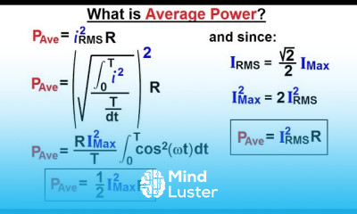 Electrical Engineering Ch 12 AC Power 24 of 58 What is the Average Power