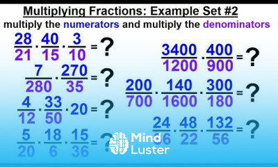 Algebra Ch 0 5 Basic Concepts 10 of 26 Multiplying Fractions Example Set 2