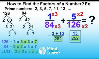 Algebra Ch 0 5 Basic Concepts 26 of 26 How to Find the Prime Factors of a Number Ex