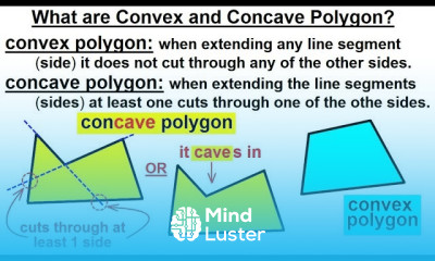 Geometry Ch 1 Basic Concepts 28 of 49 What are Convex and Concave Angles