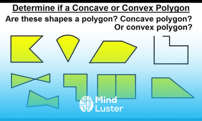 Geometry Ch 1 Basic Concepts 30 of 49 Determine if Concave or Convex Polygon