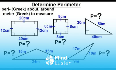 Geometry Ch 1 Basic Concepts 32 of 49 How to Determine the Perimeter