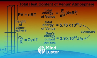 Astronomy Ch 11 Venus 19 of 61 What is the Total Heat Content of Venus Atmosphere Part 3