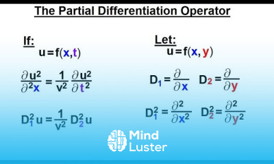 Math Partial Differential Eqn Ch 1 Introduction 4 of 42 Partial Differential Operator