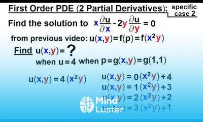 Math Partial Differential Eqn Ch 1 Introduction 23 of 42 1st Order PDE 2 Partial Deriv 2
