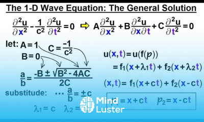 Math Partial Differential Eqn Ch 1 Introduction 28 of 42 1 D Wave Equation