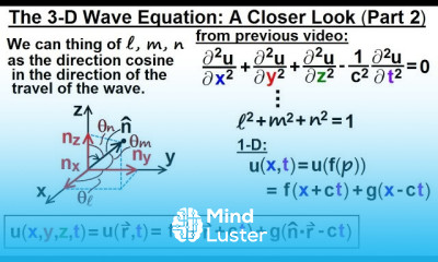 Math Partial Differential Eqn Ch 1 Introduction 37 of 42 3 D Wave Equation Part 2
