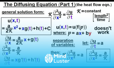 Math Partial Differential Eqn Ch 1 Introduction 38 of 42 The Diffusion Equation Part 1 of 5
