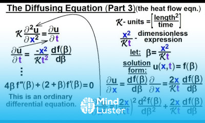 Math Partial Differential Eqn Ch 1 Introduction 40 of 42 The Diffusion Equation Part 3 of 5