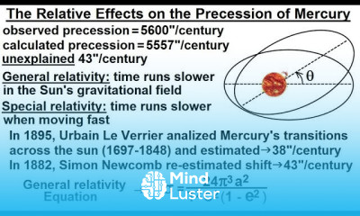 Astronomy Ch 10 Mercury 25 of 42 The Relativity Effect on the Precession of Mercury
