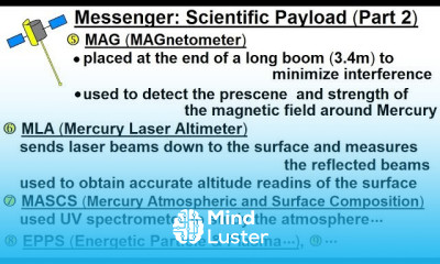Astronomy Ch 10 Mercury 36 of 42 Messenger Scientific Payload Part 2 of 2