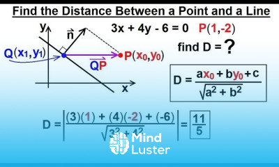 Calculus 3 Vector Calculus in 3 D 17 of 35 Find the Distance Between a Point and a Line Ex