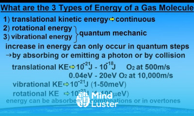 Astronomy Ch 9 1 Earth s Atmosphere 10 of 61 3 Types of Energy of a Gas Molecule
