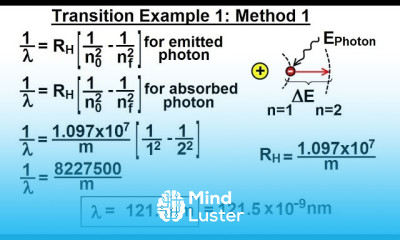 Physics Ch 66 5 Quantum Mechanics The Hydrogen Atom 11 of 78 Transition Ex 1 Method 1
