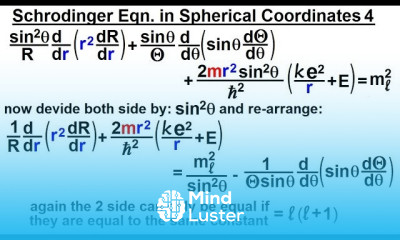 Physics Ch 66 5 Quantum Mechanics The Hydrogen Atom 19 of 78 Schrodinger in Spherical 3