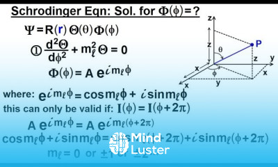 Physics Ch 66 5 Quantum Mechanics The Hydrogen Atom 21 of 78 Schrodinger Eqn PHI