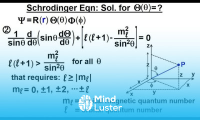 Physics Ch 66 5 Quantum Mechanics The Hydrogen Atom 22 of 78 Schrodinger Eqn THETA
