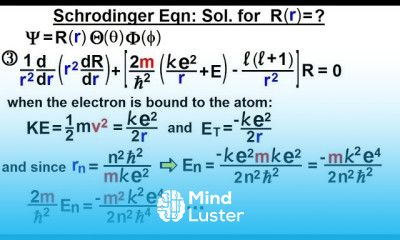 Physics Ch 66 5 Quantum Mechanics The Hydrogen Atom 23 of 78 Schrodinger Eqn R r