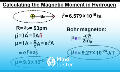 Physics Ch 66 5 Quantum Mechanics The Hydrogen Atom 34 of 78 Magnetic Moment in Hydrogen