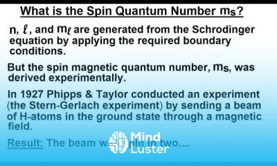 Physics Ch 66 5 Quantum Mechanics The Hydrogen Atom 35 of 78 What is Spin Quantum Number
