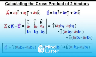 Calculus 3 Vector Calculus in 3 D 19 of 35 How to Calculate the Cross Product of 2 Vectors