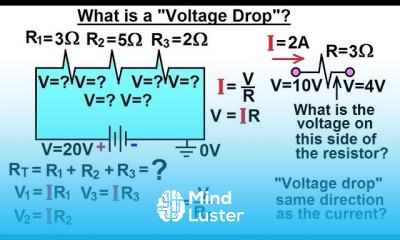 Physics E M Ch 41 3 Ohm s Law Resistor Circuit Understood 5 of 27 What is the Voltage Drop