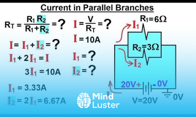 Physics E M Ch 41 3 Ohm s Law Resistor Circuit Understood 7 of 27 I in Parallel Branches