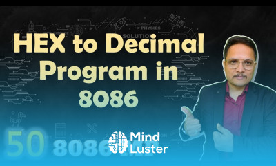 6 Hex to Decimal Conversion Program in Microprocessor 8086