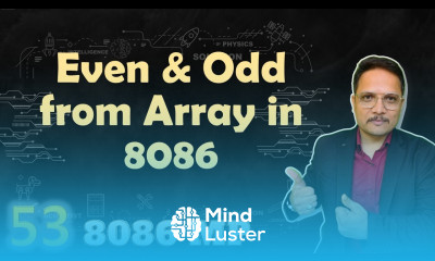 9 Finding Even Odd Numbers Program in Microprocessor 8086