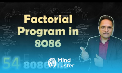 10 Factorial Program in Microprocessor 8086