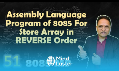 Store Array in Reverse order program in Microprocessor 8085