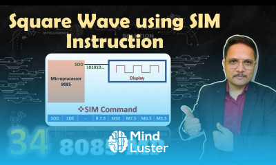 Square Wave using SIM Instruction in Microprocessor 8085