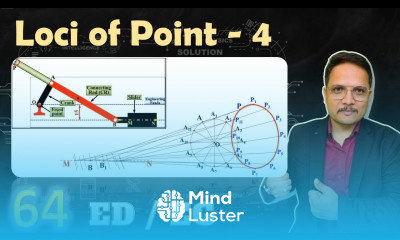 Loci of point 4 Offset Slider Mechanism Engineering Drawing
