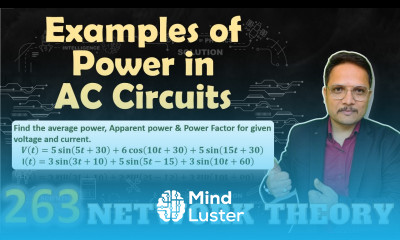 1 Examples of Power in AC RLC Circuit Power calculation for Multiple Harmonics of Voltage Current