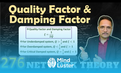 Relation of Quality Factor and Damping Factor