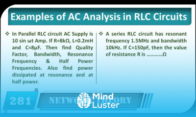 4 Examples of AC Analysis in RLC Circuit