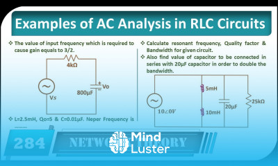 7 Examples of AC Analysis in RLC Circuit