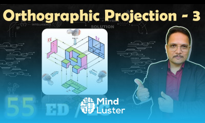 Orthographic Projection 3 Front View Top View Engineering Drawing OrthographicProjection