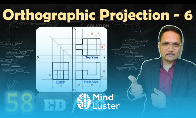 Orthographic Projection 6 Front View Top View LHSV Engineering Drawing