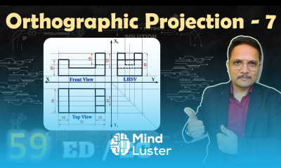 Orthographic Projection 7 Front View Top View LHSV Engineering Drawing
